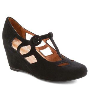 Jeffrey Campbell Black Suede Wedge Heel